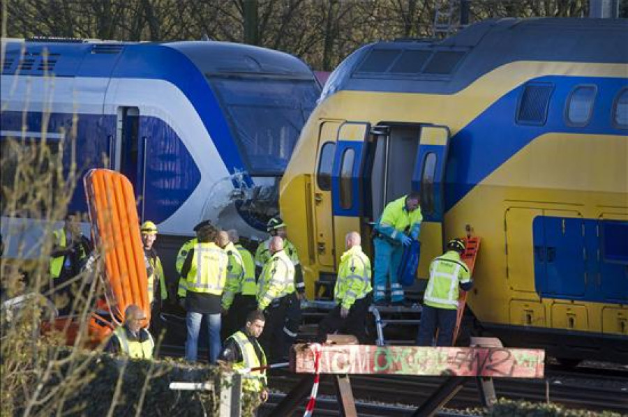 Un accidente de trenes causa 125 heridos, 56 de ellos graves
