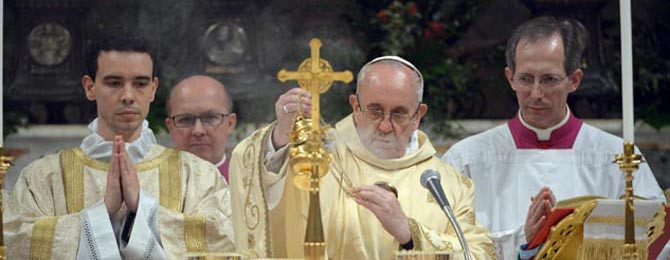 Francisco recuerda la necesidad de que la Iglesia proclame el nombre de Cristo