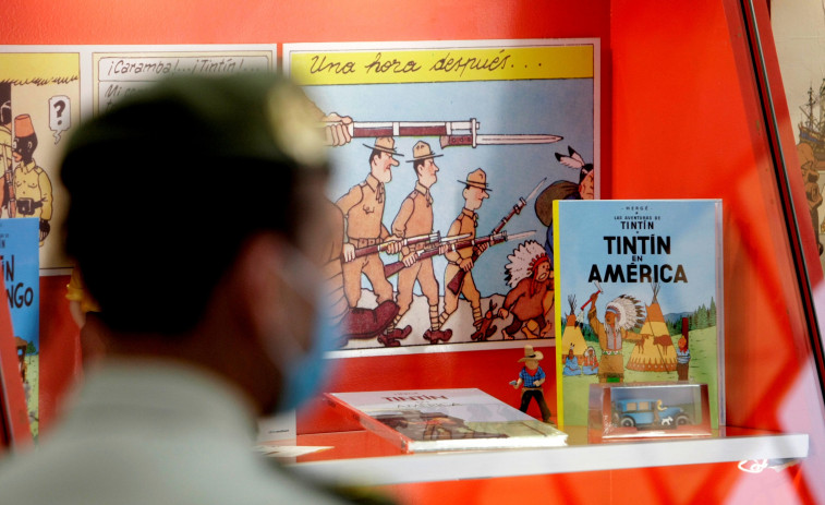 Tintín hace la guerra en el Museo Militar de A Coruña hasta el 30 de septiembre