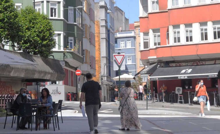 A Coruña ganó casi 50.000 metros cuadrados al tráfico desde el desconfinamiento