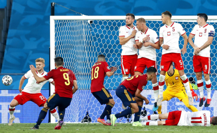 EUROCOPA -  Lewandowski castiga a una España sin jerarquía