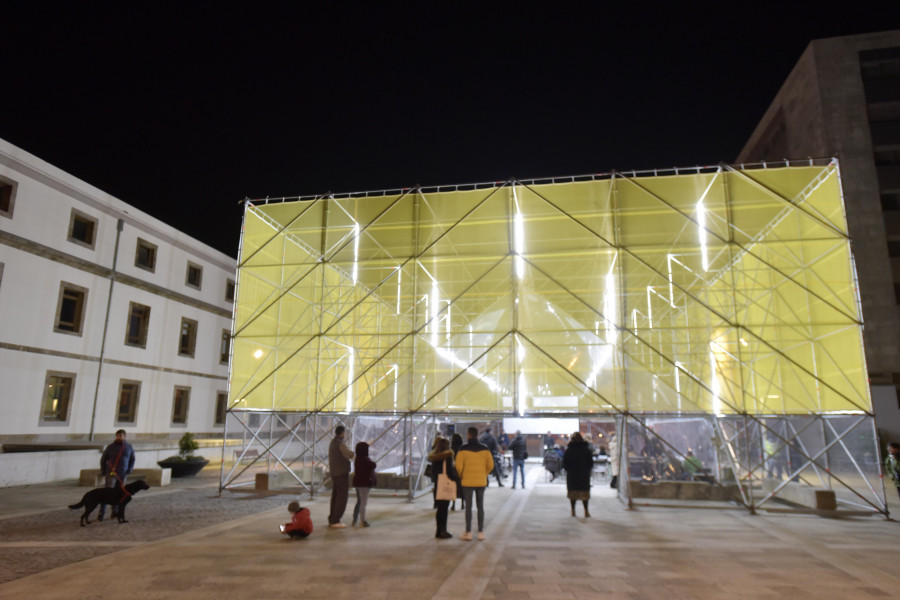 Tribuna Pública, la instalación de la Fábrica de Tabacos, premiada en la Bienal de Arquitectura