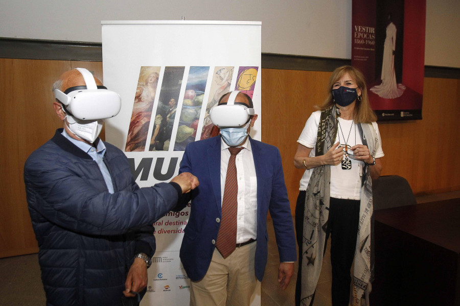 Gafas de realidad virtual en el Museo de Belas Artes