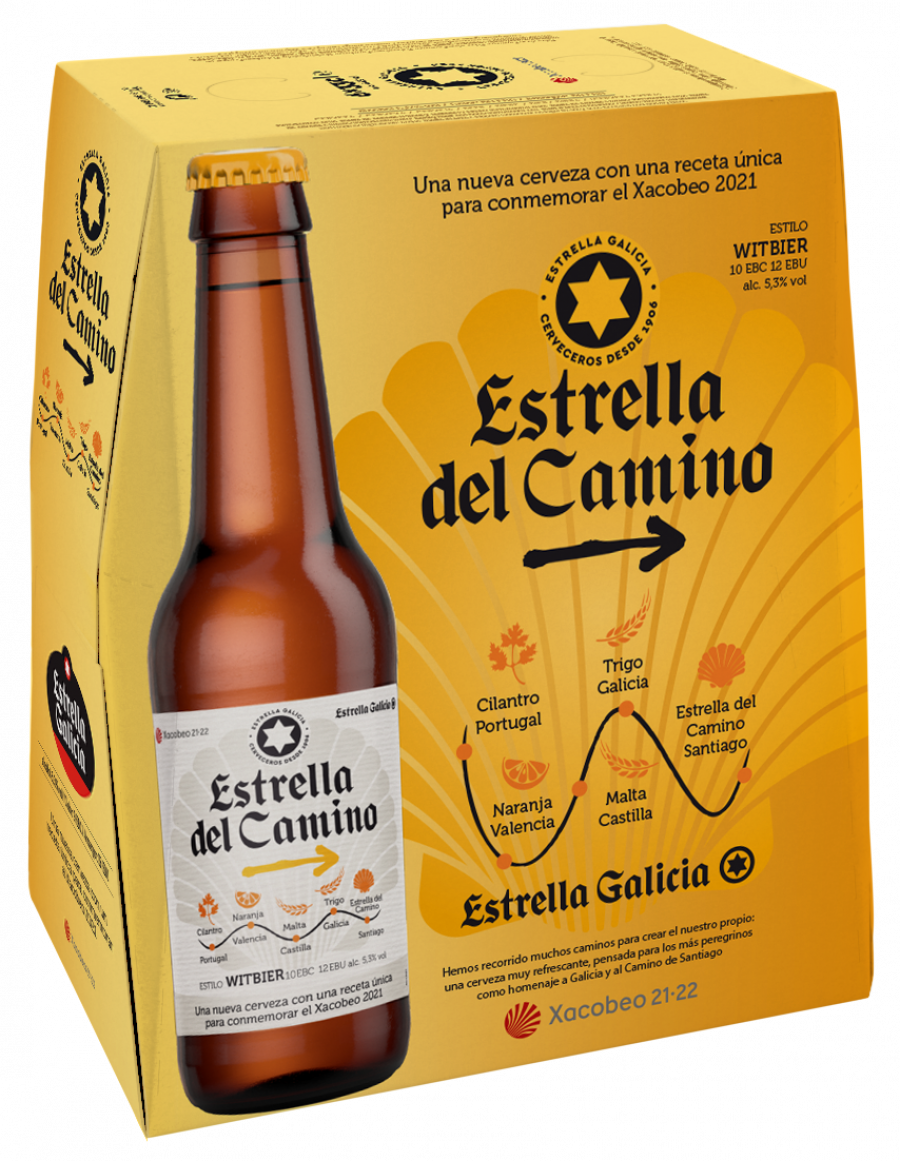 Estrella Galicia presenta ‘Estrella del Camino’, una cerveza de edición limitada en homenaje al Xacobeo 2021-22​