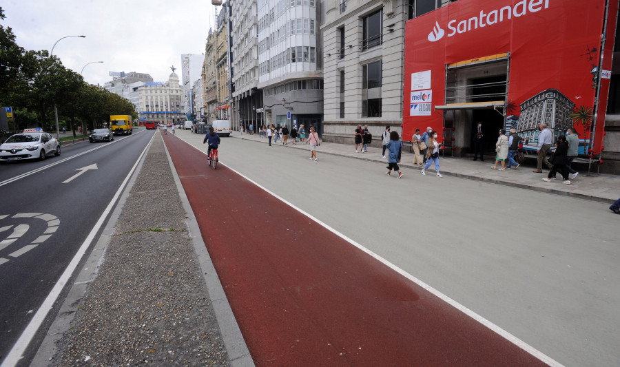 Los Cantones continúan con su proceso de cambio tras el pintado de la zona peatonal