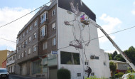 Cambre empieza a llenarse de color con el inicio  del Cromático Mural Fest