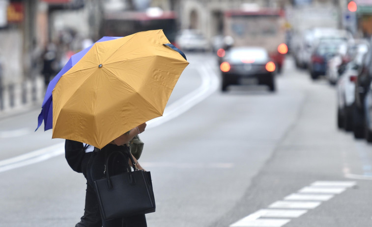 Un frente trae lluvias este sábado, más persistentes en el oeste de A Coruña
