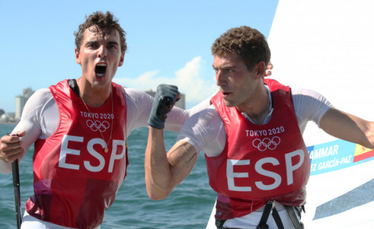 Nicolás Rodríguez, bronce en 470 con Jordi Xammar, se trae la tercera medalla para Galicia