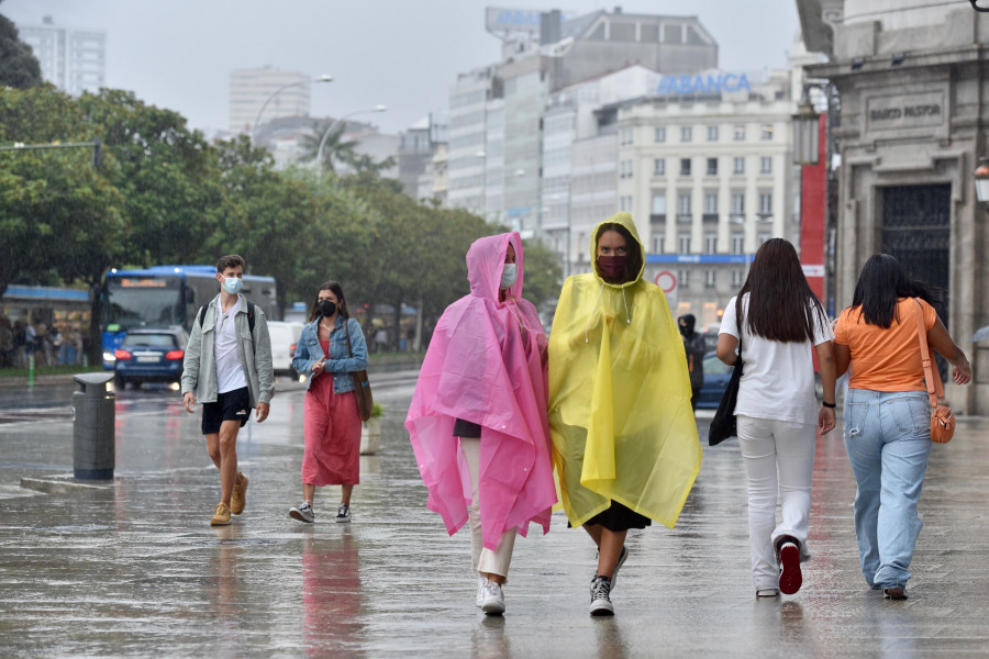 El jueves seguirá el cielo cubierto en Galicia, con chubascos más frecuentes en el oeste