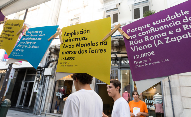Los coruñeses escogerán el destino del 1% del presupuesto municipal para 2022