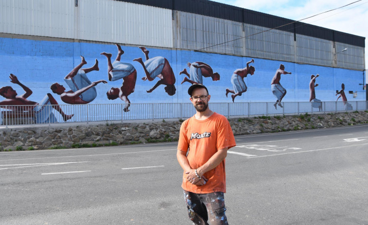 ​Una creación del americano Jeff MacCreight “Ru8icón” pone el cierre al Cromático Mural Fest