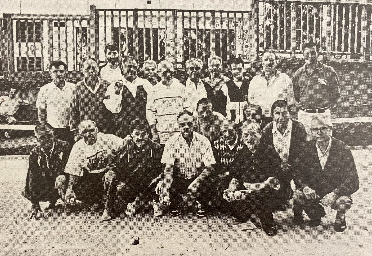 Chave y petanca en Santa Margarita en 1996