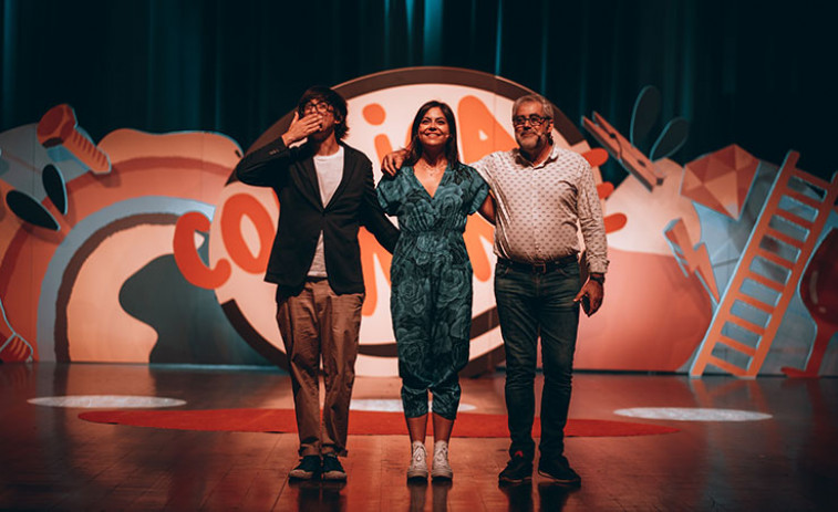 Touriñán, Carlos Blanco, Luis Piedrahita y Lucía Veiga llenan de humor el parque de Bens