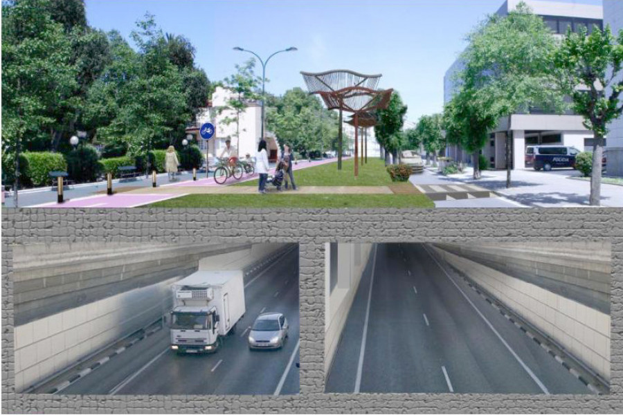 El plan de ordenación para los muelles  contemplará el soterramiento de al avenida del Puerto