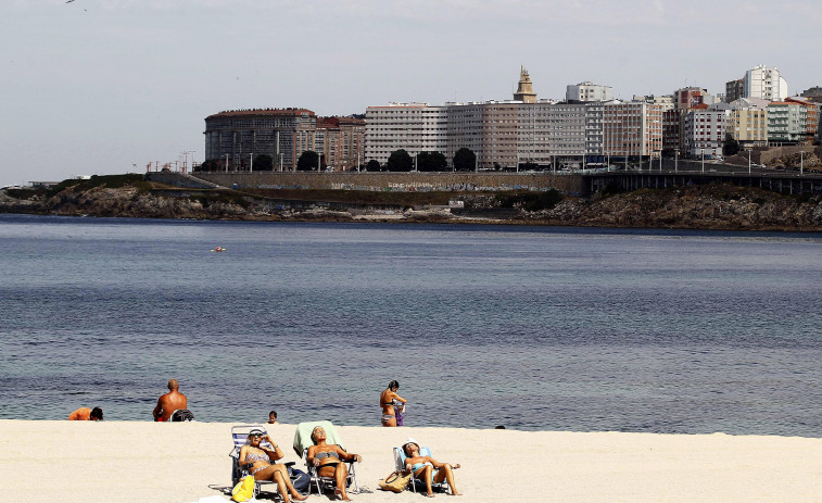El termómetro superó en A Coruña los 30 grados por primera vez en lo que va de verano