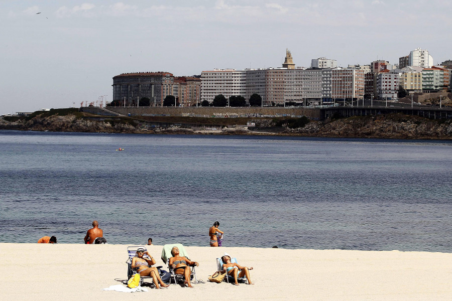 El termómetro superó en A Coruña los 30 grados por primera vez en lo que va de verano