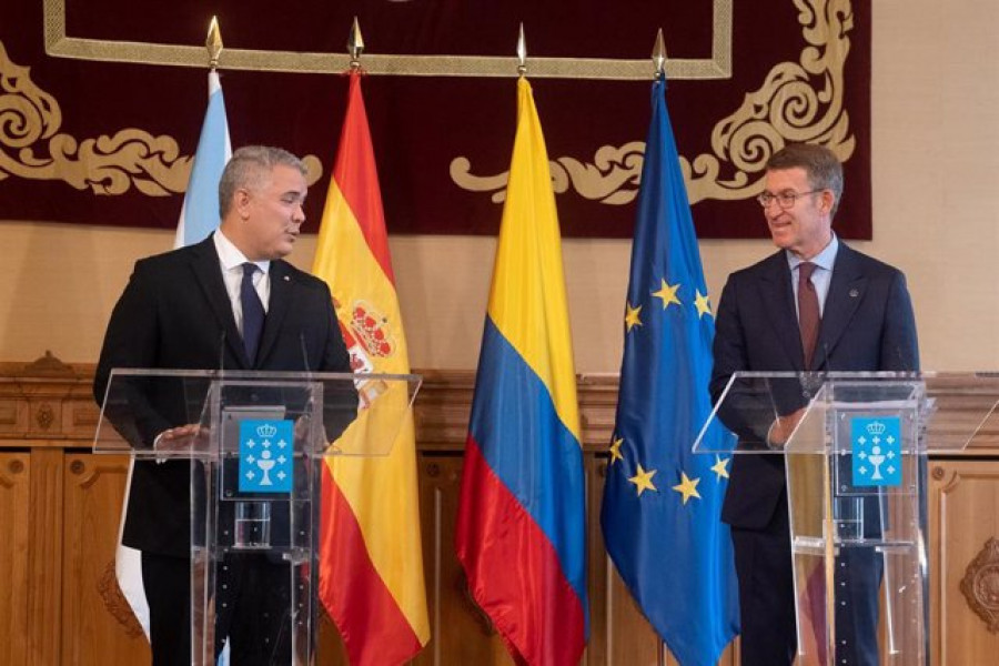Iván Duque invita a Feijóo a visitar Colombia con una "misión empresarial gallega"