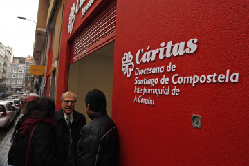Economato de Cáritas en la calle Bellavista