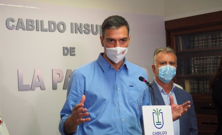 Sánchez anuncia más de 200 millones de euros para la reconstrucción de La Palma