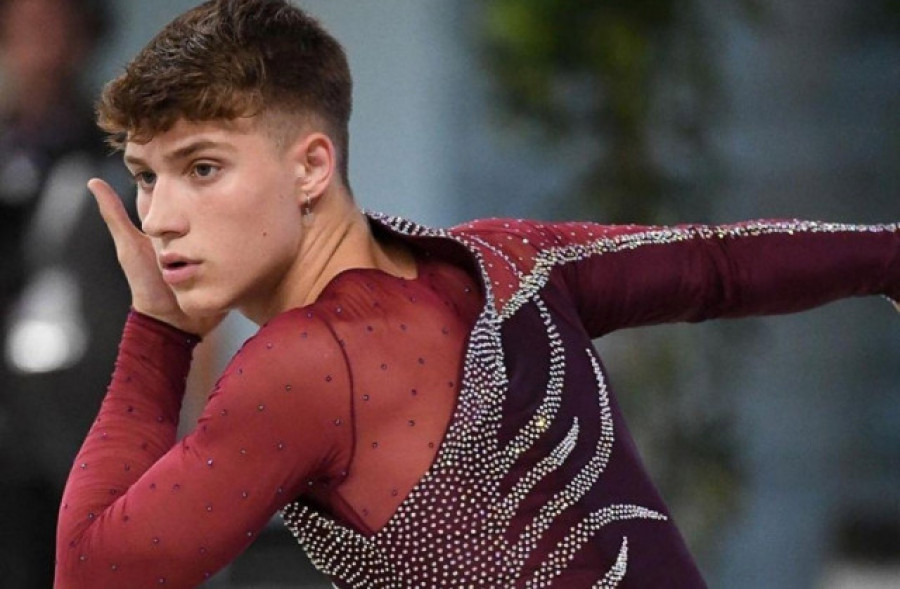 Lucas Yáñez, en la primera plaza provisional de patinaje artístico tras el programa corto