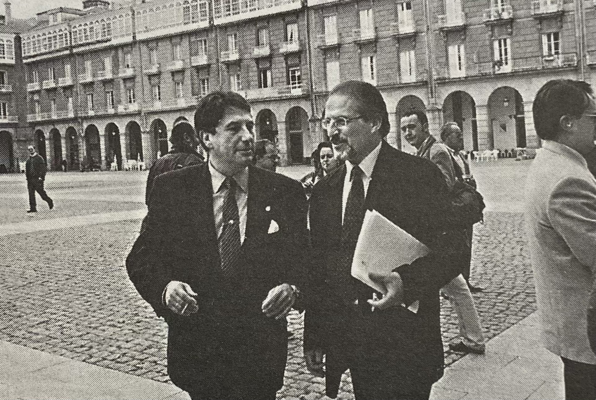 Francisco Vu00e1zquez y Miguel Cortizo en 1996