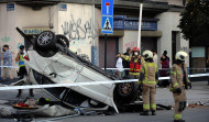 El coche que se precipitó a la calle Caballeros pudo estar implicado en el “pique” entre conductores