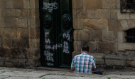 Aparecen de nuevo pintadas contra Carmen Polo en la puerta de la Casa Cornide