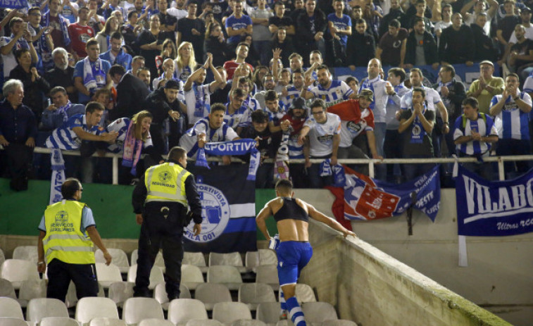 El partido ante el Racing de Santander, declarado de alto riesgo