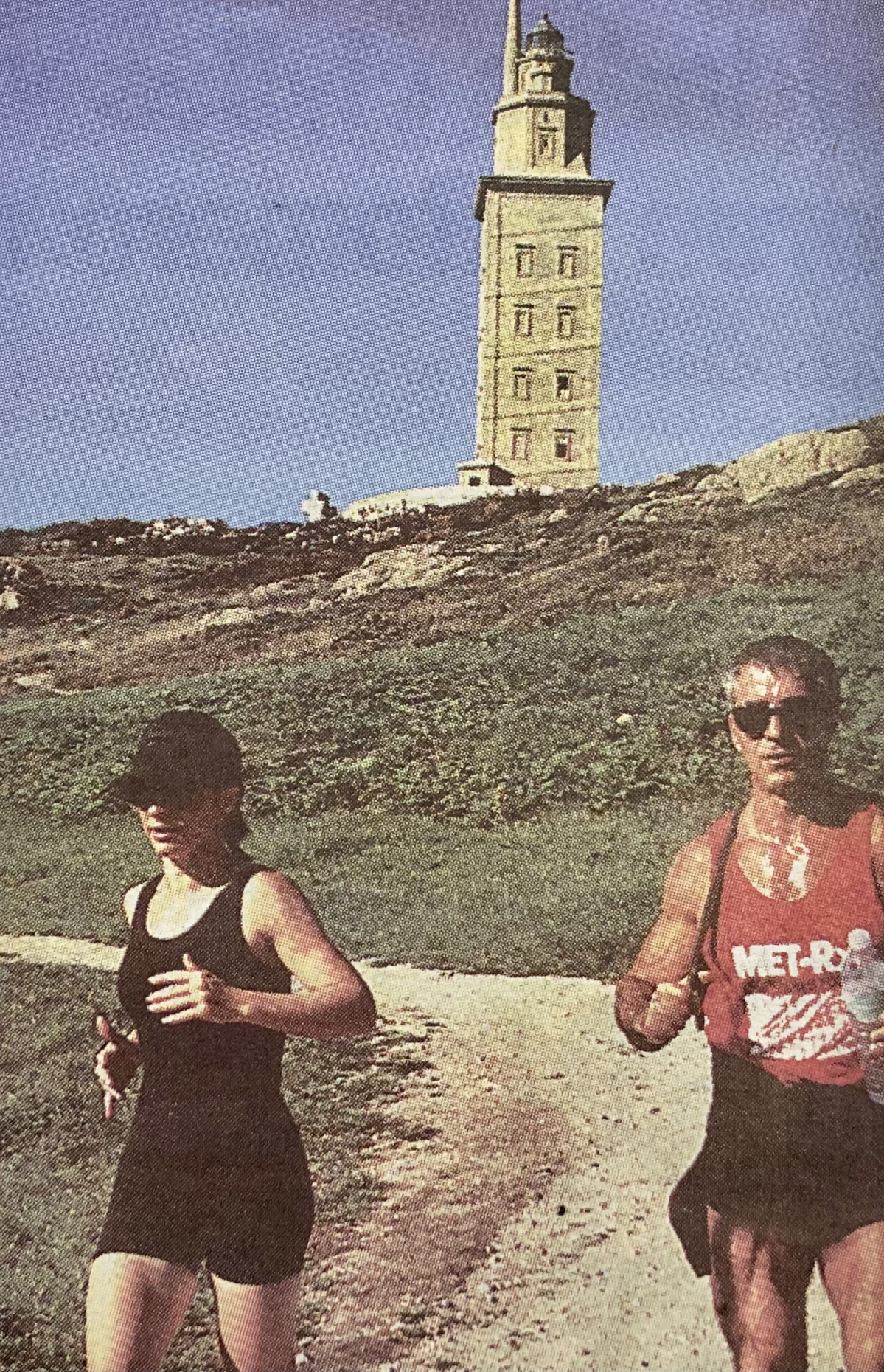 Gloria Estefan corre por la Torre de Hu00e9rcules en 1996