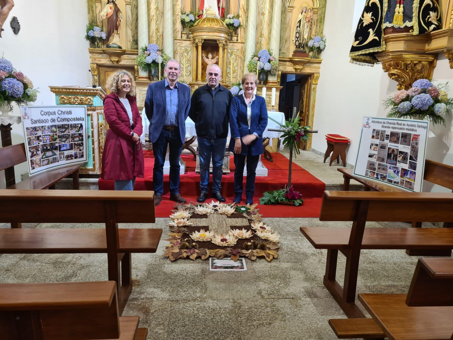 Visita a las alfombras florales de las iglesias de Miño