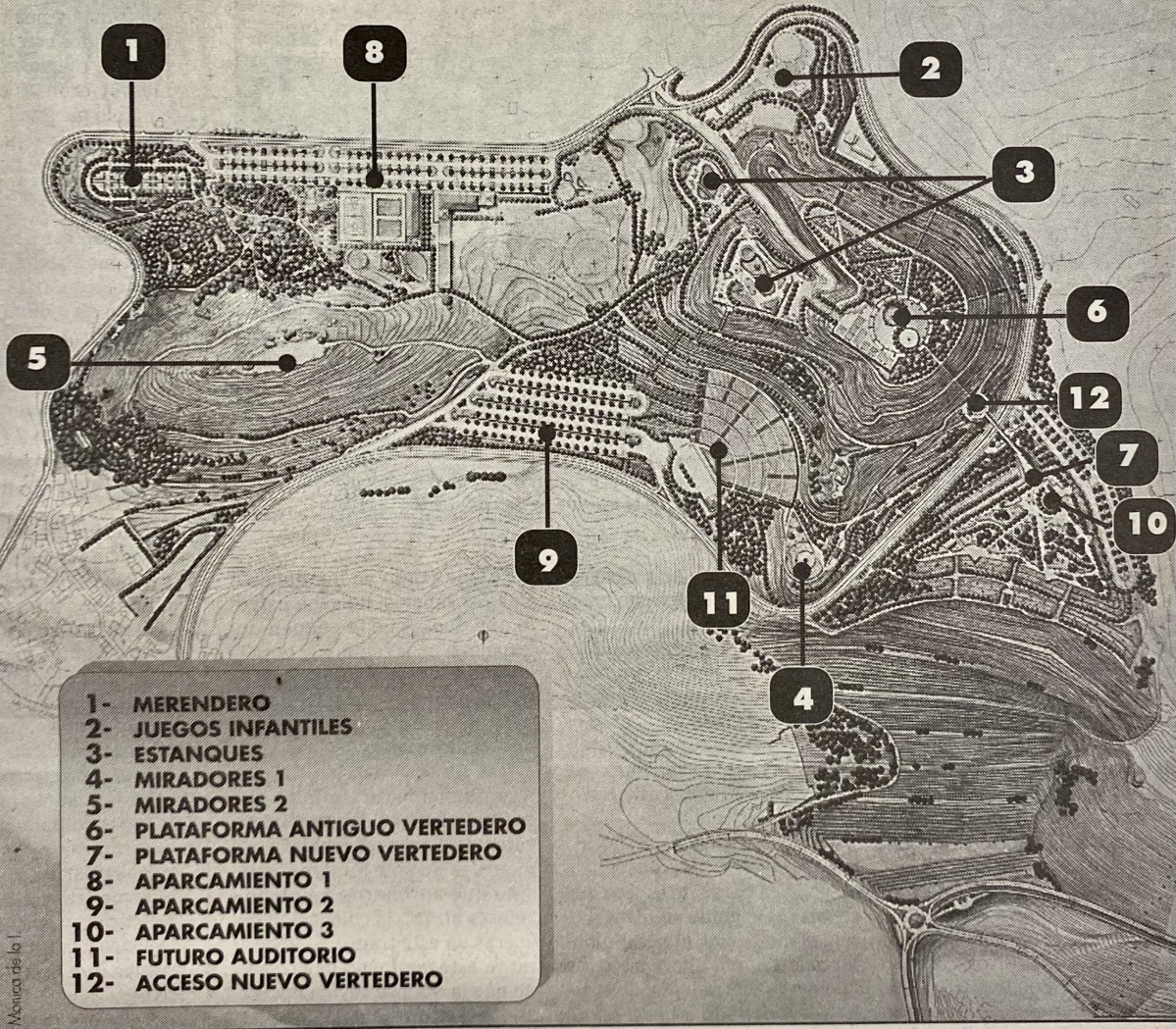 Plano Monte de San Pedro en 1996