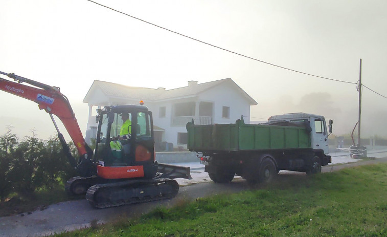 Culleredo inicia nuevas actuaciones para la renovación de vías en la parroquia de Celas, en el núcleo de Rumbo