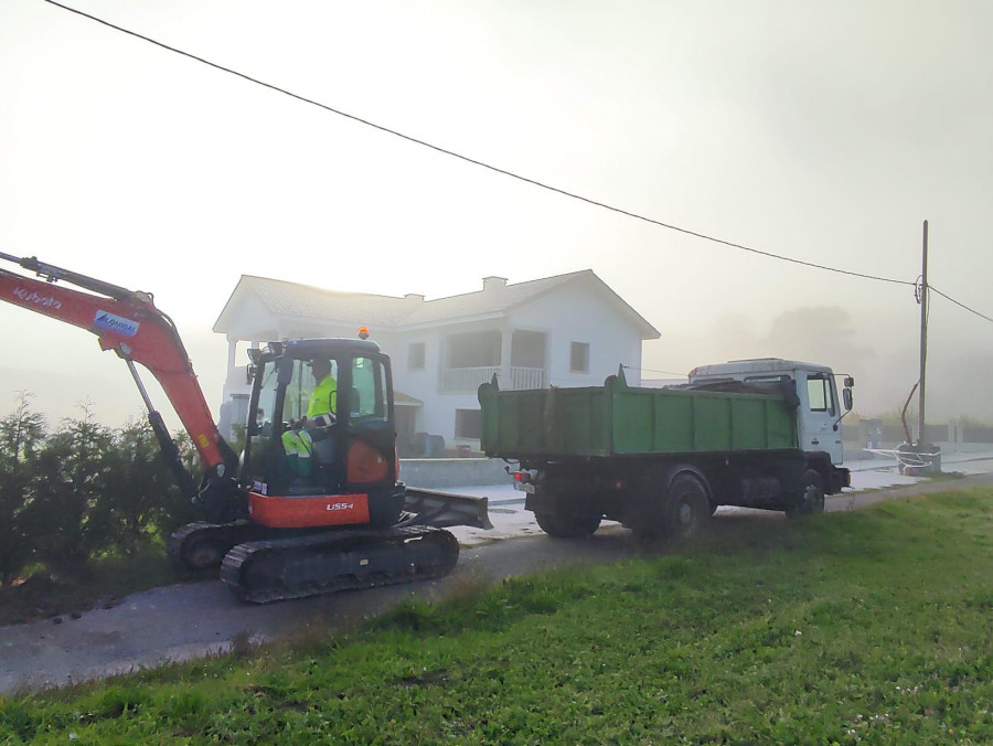 Culleredo inicia nuevas actuaciones para la renovación de vías en la parroquia de Celas, en el núcleo de Rumbo