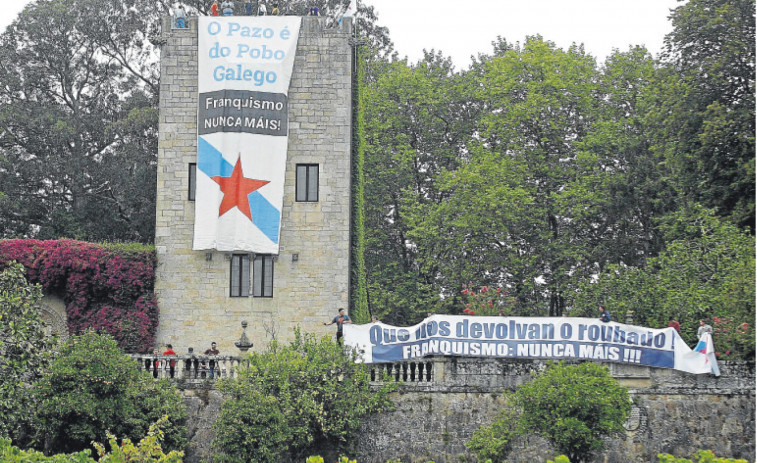 Los Franco recurren el archivo de la causa contra los activistas que accedieron a Meirás en 2017