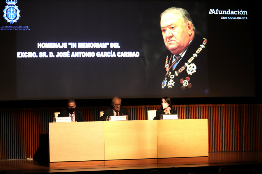 Homenaje al magistrado José Antonio García Caridad en Afundación