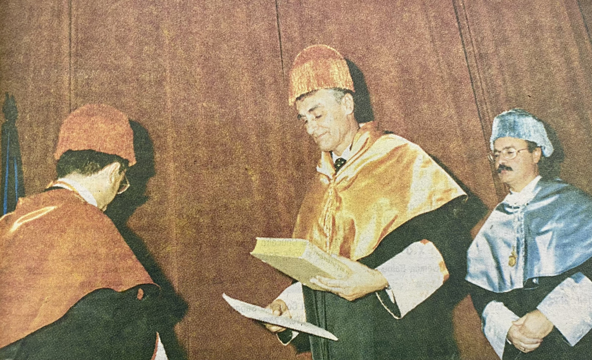 Honoris causa de la UDC a Anibal Cavaco Silva en 1996