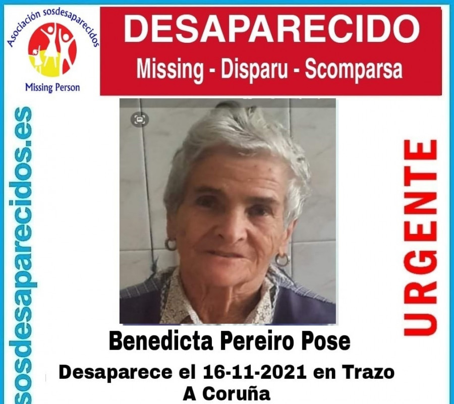 Encuentran muerta a la mujer de 77 años a la que se buscaba desde el miércoles en Trazo