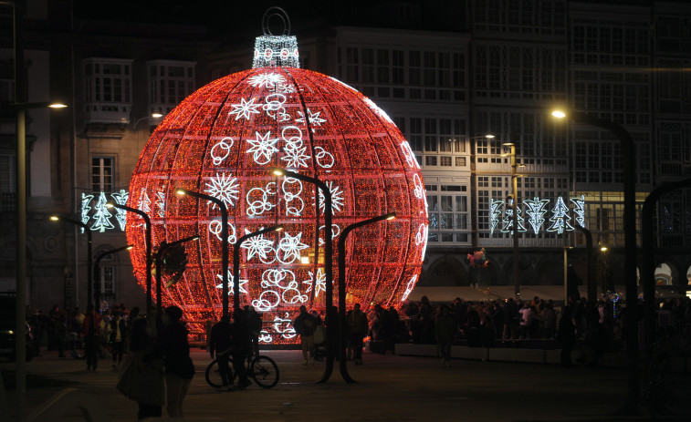 A Coruña vuelve a recuperar la ilusión y la alegría con el encendido de las luces de Navidad