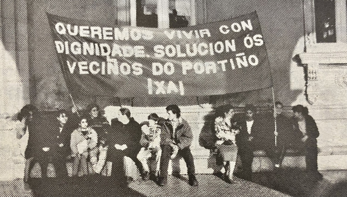 Vecinos de O Portiu00f1o piden viviendas sociales