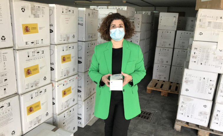 La Subdelegación del Gobierno inicia una nueva entrega de más de 600.000 mascarillas