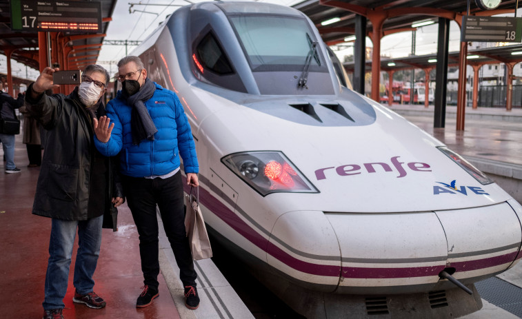 Renfe recupera más de un millón de viajeros en Galicia en 2021, impulsada por el AVE