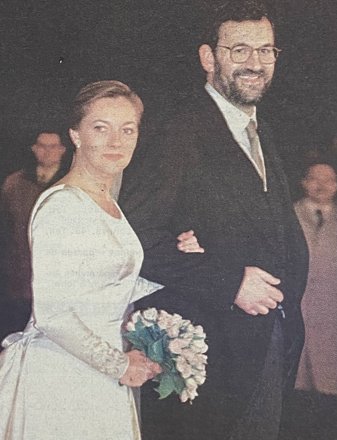 Boda de Mariano Rajoy y Viri en 1996