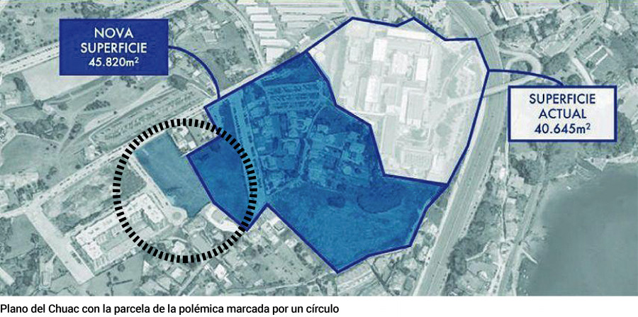 La finca de Proyecto Hombre nunca fue parte de la ampliación del Chuac