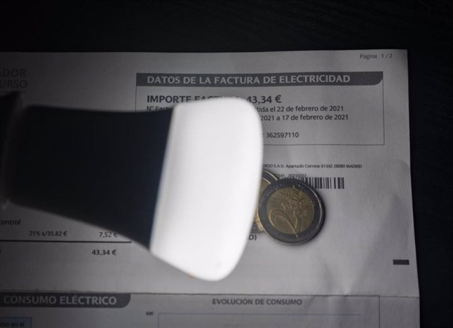 El IPC se dispara en diciembre por la luz: escala más de un punto, hasta el 6,7%, su mayor tasa desde 1992