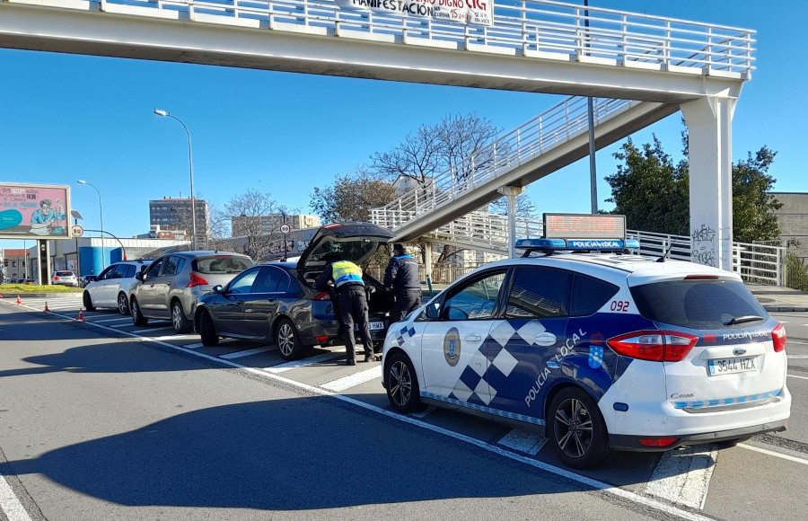 Crecen los controles de circulación por el refuerzo en tráfico del 092