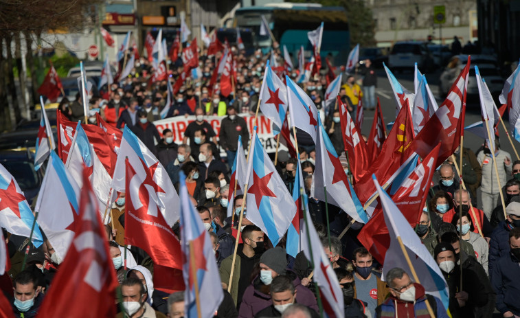 Cientos de empleados del metal exigen en A Coruña acabar con “precariedad” en el sector