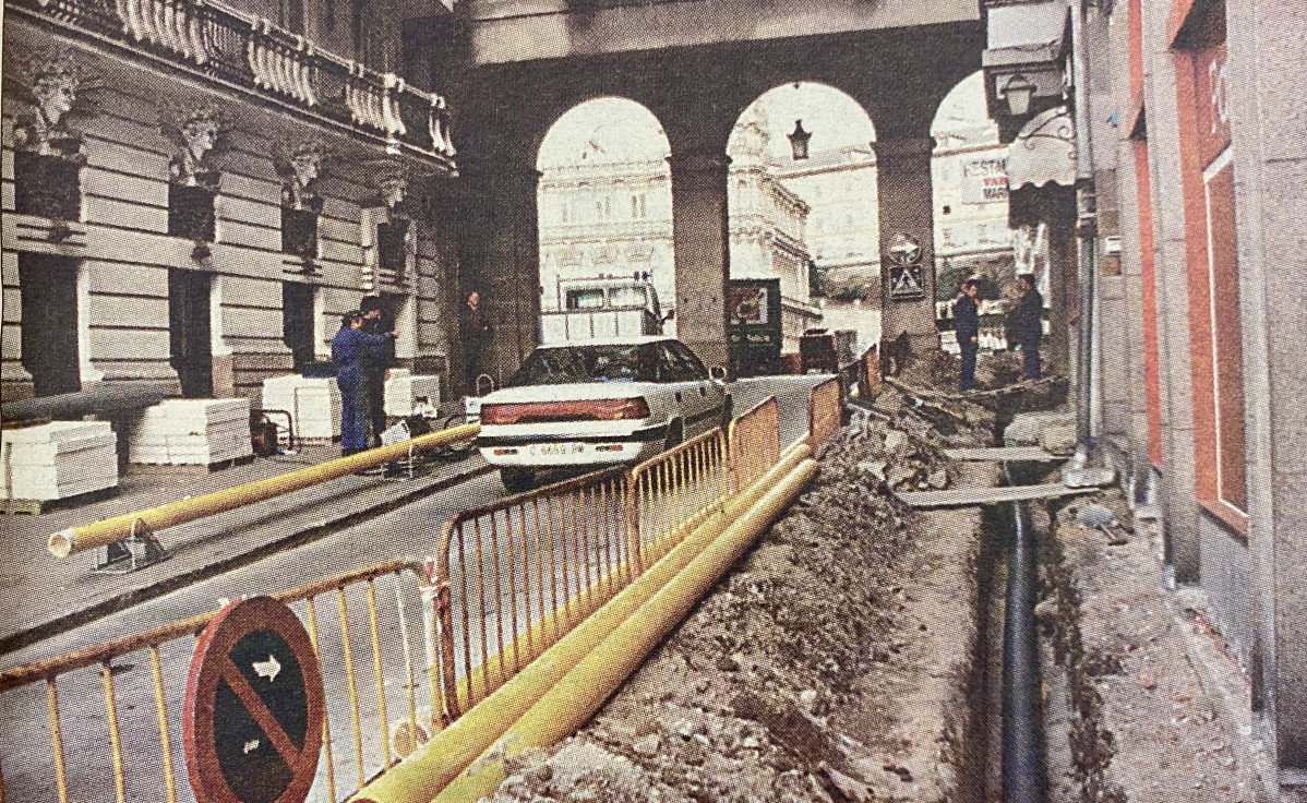 Obras en Puerta Real en 1997