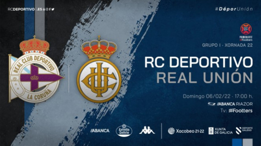El Depor-Real Unión pasa a jugarse el domingo a las 17:00 horas
