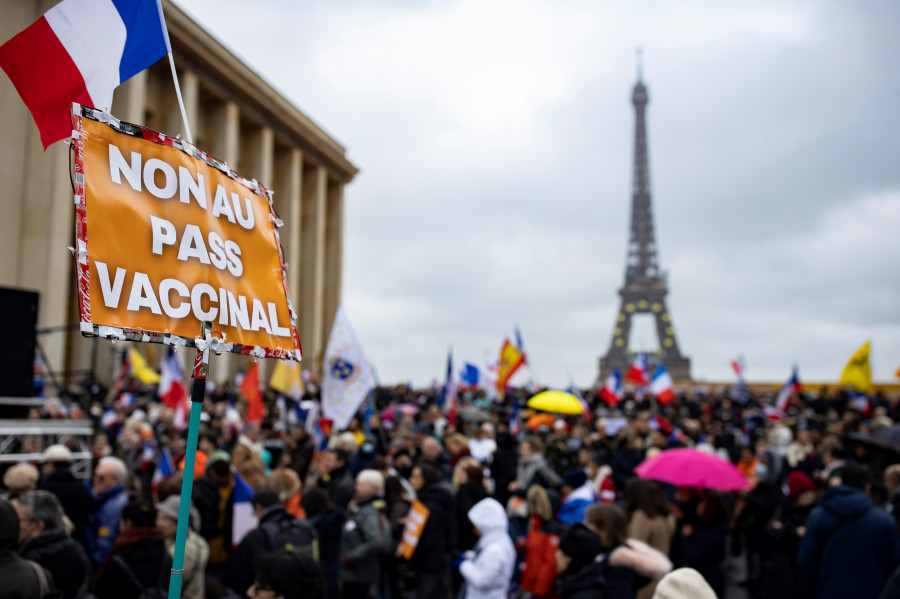 París y Bruselas prohíben las protestas contra las restricciones sanitarias