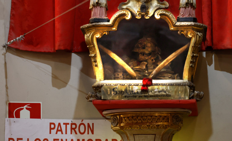 Los restos de San Valentín, el sacerdote que desafió a Claudio II, descansan en Madrid